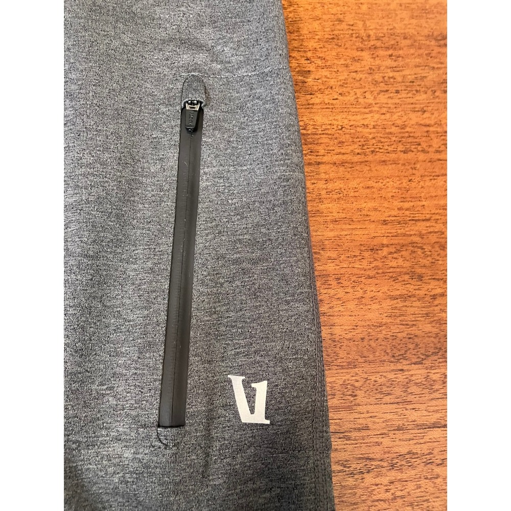Vuori Sunday Performance Jogger V416 Mens Small Charcoal Heather Zip Gray‎ Pants - Picture 10 of 16